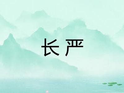 长严 长严