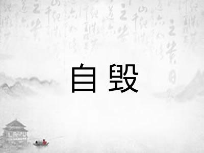 自毁 自毁
