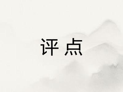 评点 评点