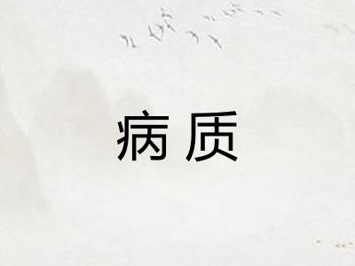 病质 病质
