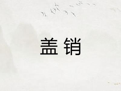 盖销 盖销