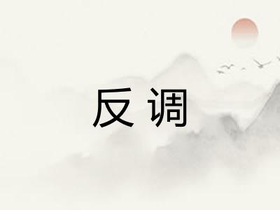 反调 反调