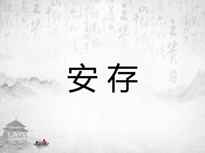 安存 安存