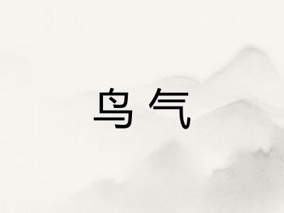 鸟气 鸟气