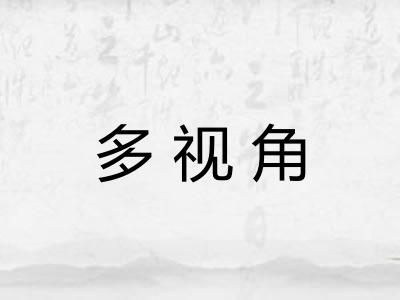 多视角 多视角