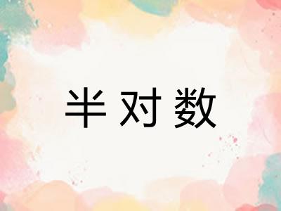 半对数 半对数