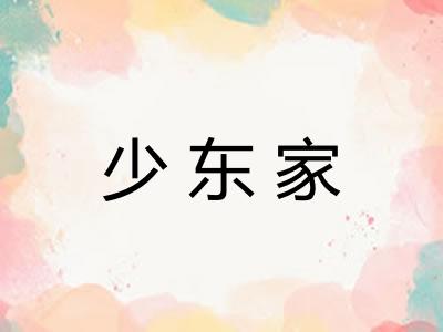少东家 少东家