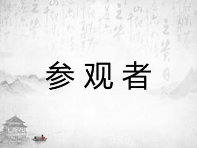 参观者 参观者
