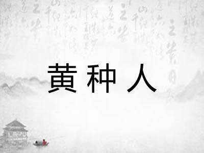 黄种人 黄种人
