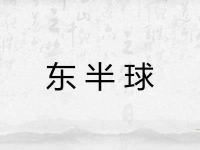 东半球 东半球