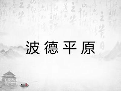 波德平原 波德平原