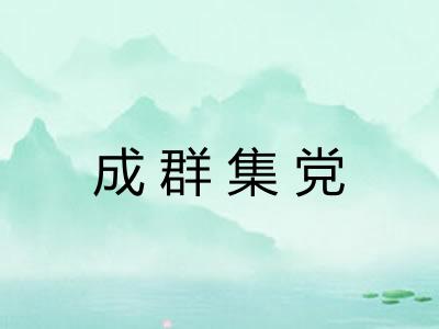 成群集党 成群集党