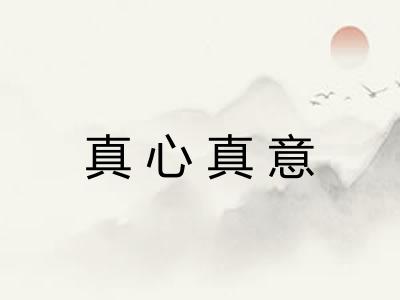 真心真意