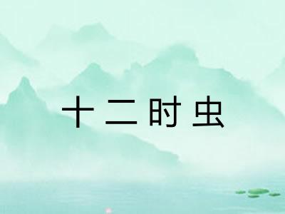十二时虫 十二时虫