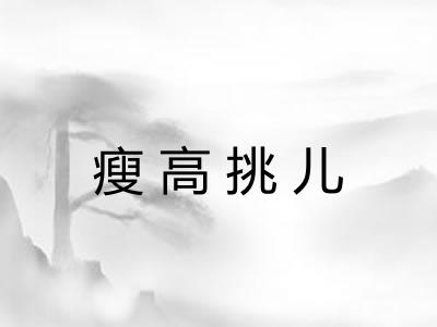 瘦高挑儿 瘦高挑儿