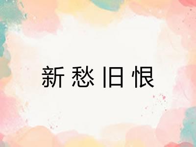 新愁旧恨 新愁旧恨