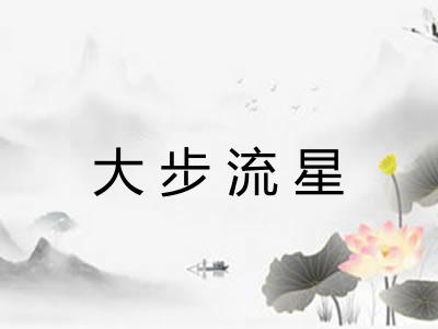 大步流星 大步流星